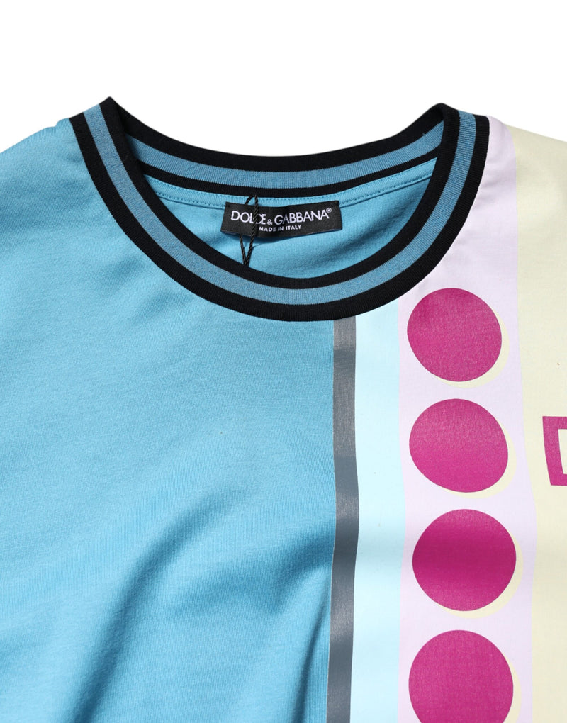 Dolce &amp; Gabbana T-shirt met korte mouwen en een print met het logo in verschillende kleuren