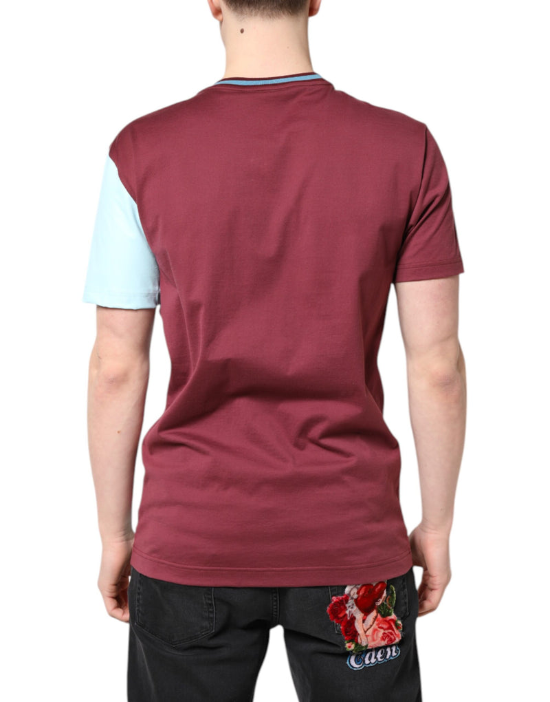 T-shirt à manches courtes à imprimé multicolore avec logo de Dolce &amp; Gabbana