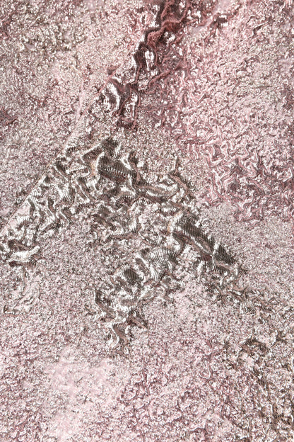 Dolce & Gabbana roze jacquard mouwloze, aansluitende minidoekjurk