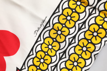 Robe longue blanche sans manches Dolce & Gabbana "Queen Of Hearts"