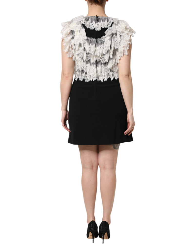 Robe Mini Noir Fashion Devotion Embellie de Dolce & Gabbana
