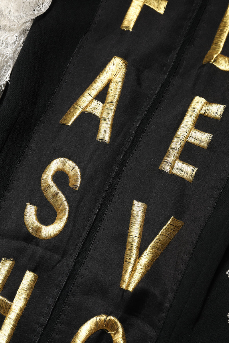 Robe Mini Noir Fashion Devotion Embellie de Dolce & Gabbana