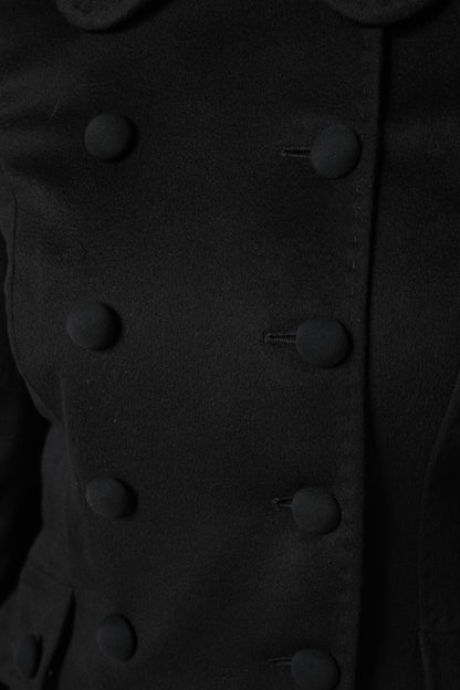 Dolce & Gabbana Black Wool Sartoria Italiano Blazer Jacket