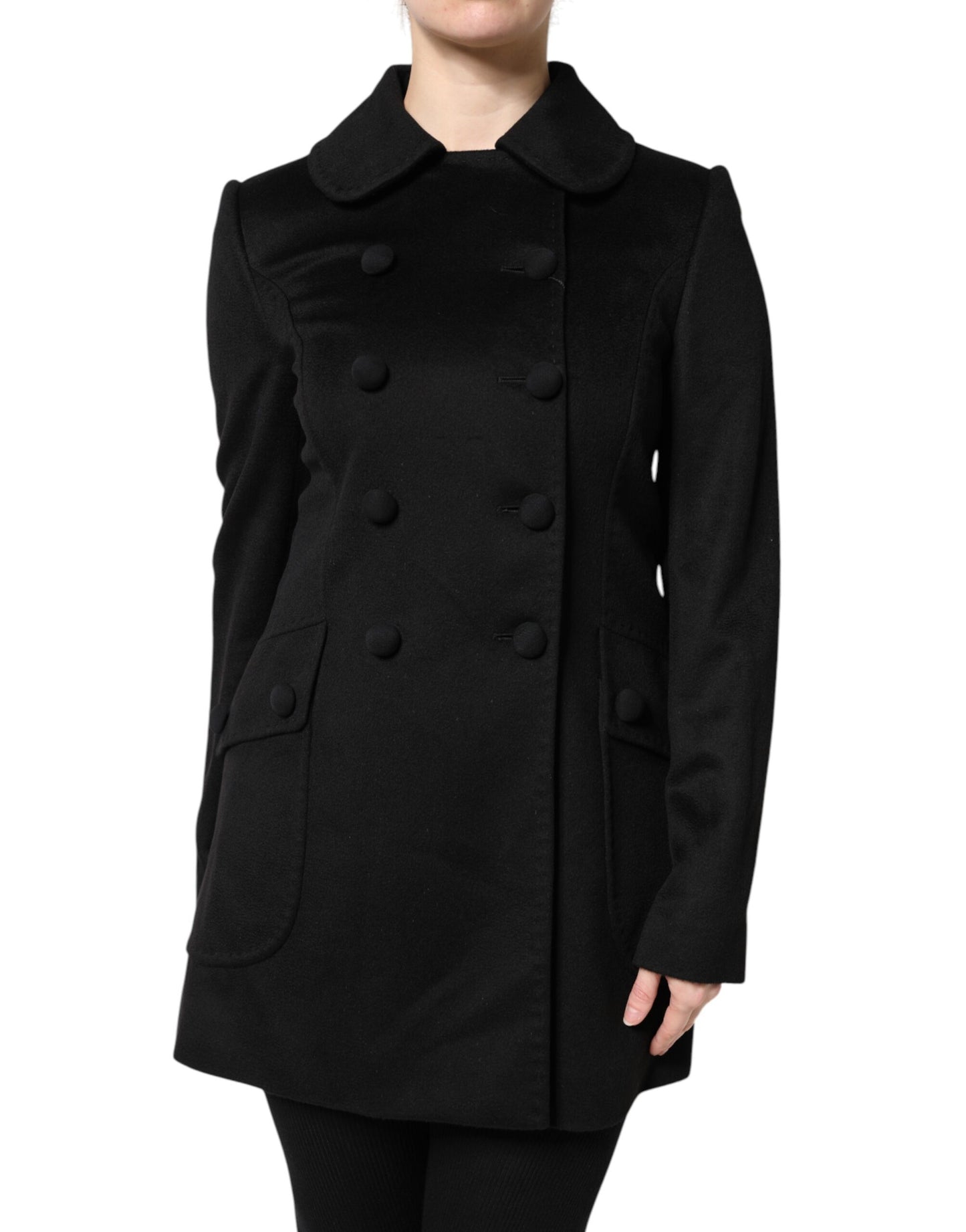 Dolce & Gabbana Black Wool Sartoria Italiano Blazer Jacket