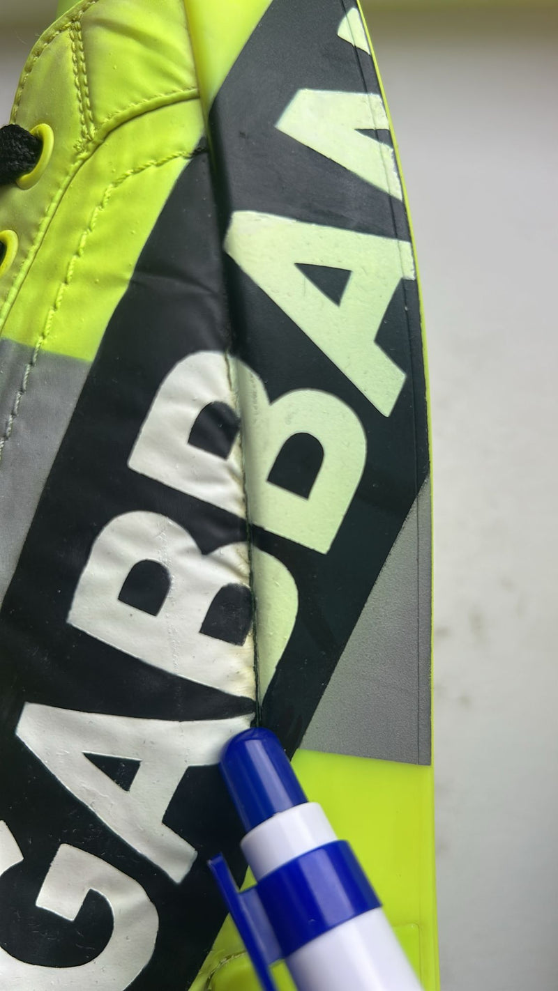 Dolce & Gabbana Neon Green Logo Tape Low Top Sneakers