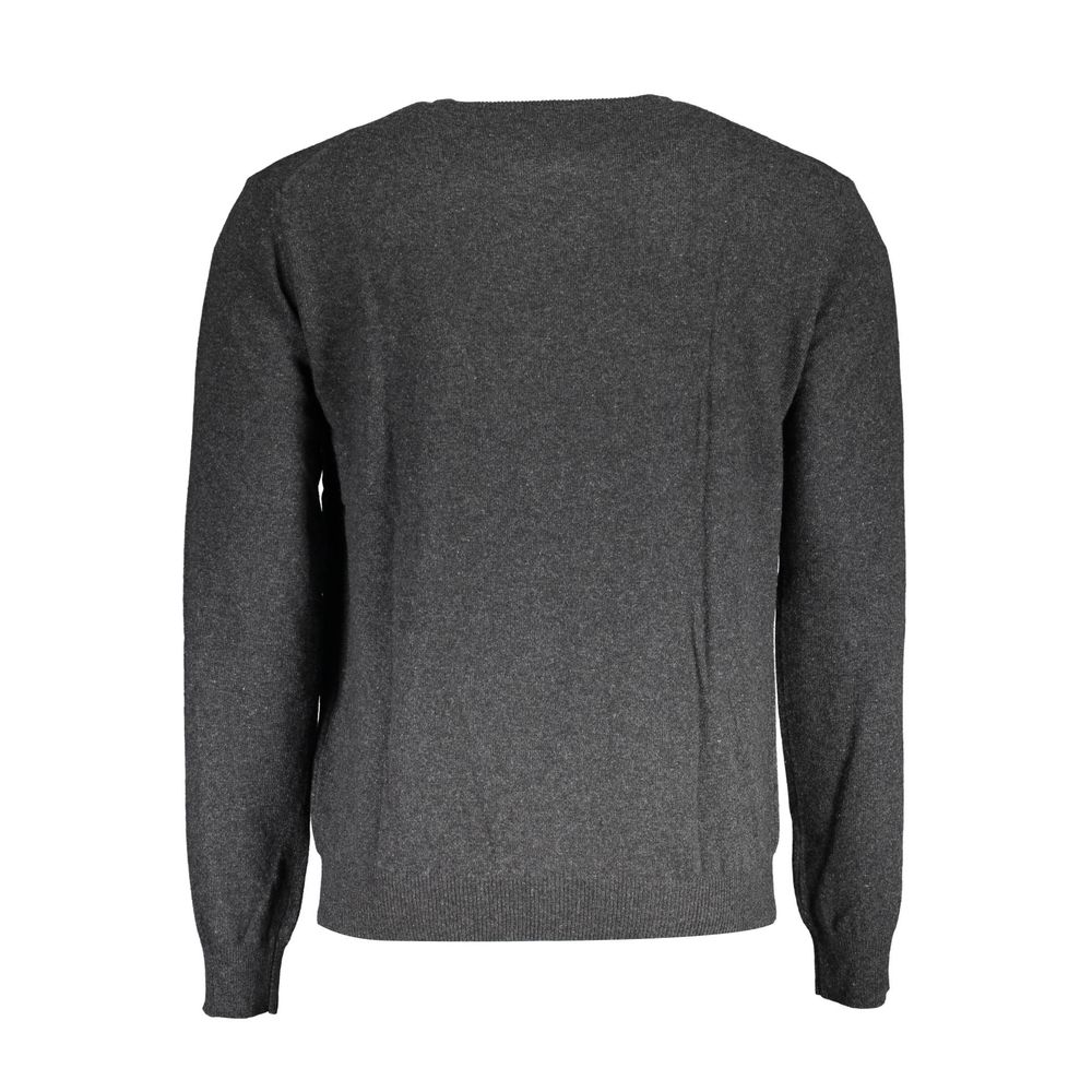 Pull en laine marron La Martina pour homme