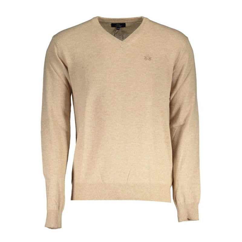 La Martina Beige Wollen Herentrui