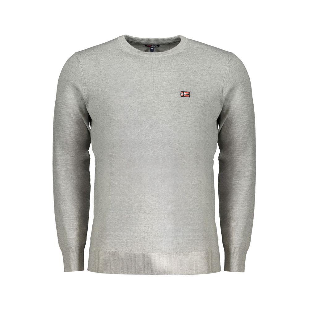 Pull en polyester brun pour homme, Norvège 1963