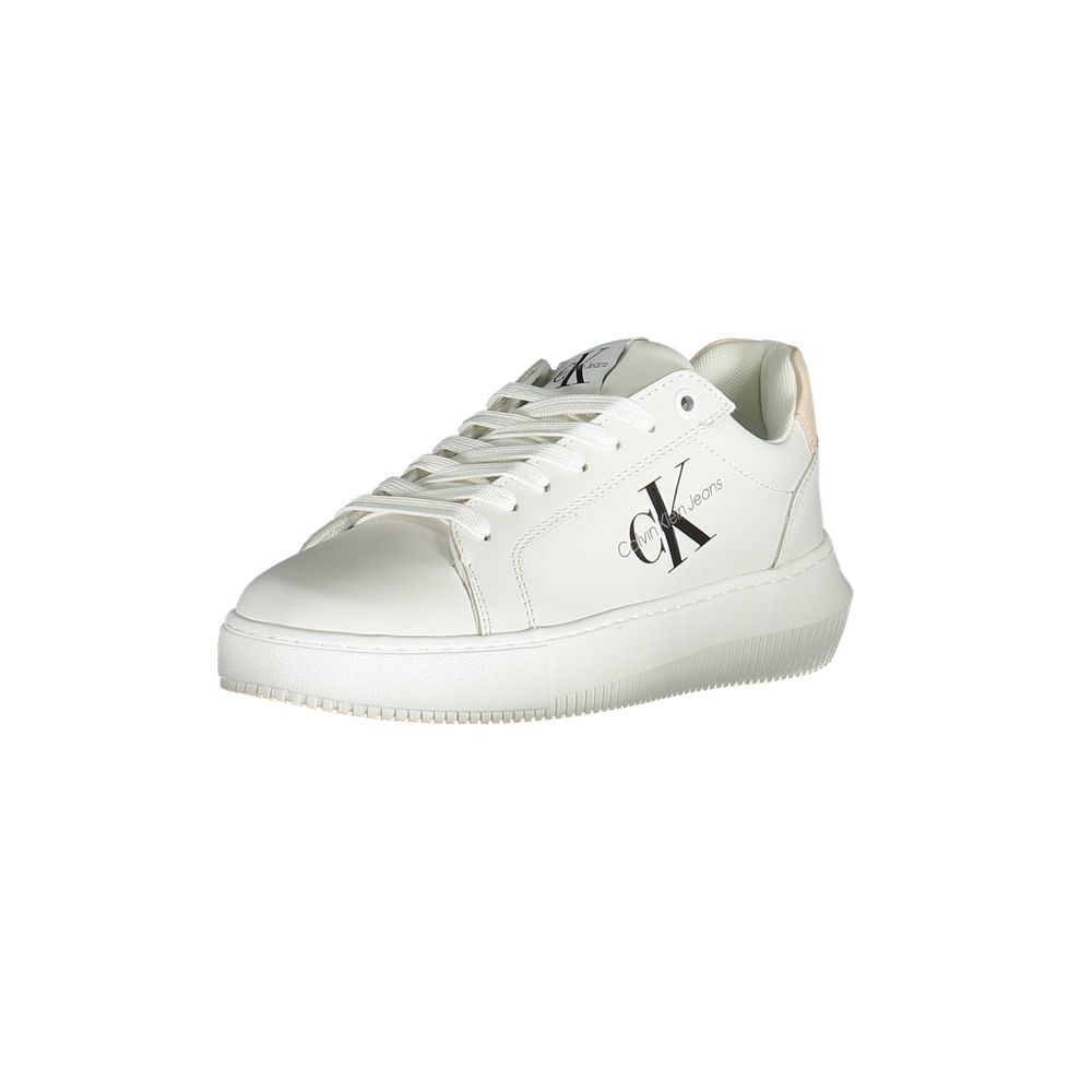 Calvin Klein White Polyester Women Sneaker - Sustainable Style