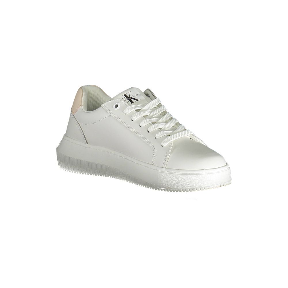Calvin Klein White Polyester Women Sneaker - Sustainable Style