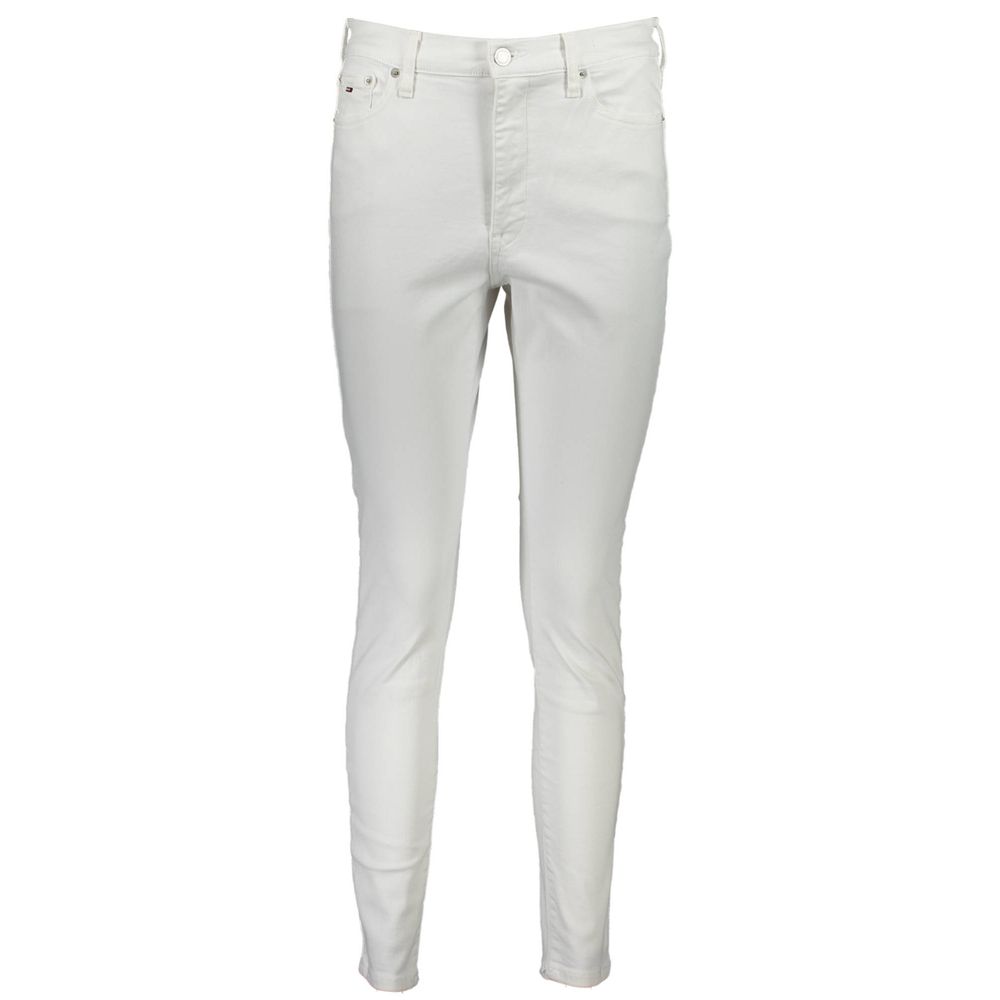 Jean Femme Tommy Hilfiger Sylvia Blanc en Coton