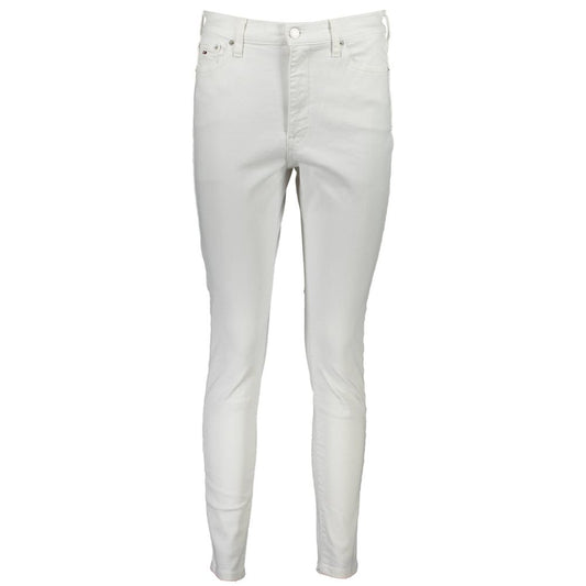 Jeans Femme Tommy Hilfiger Sylvia Blanc en Coton