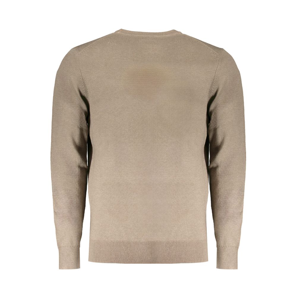 Pull en laine marron pour homme, Norvège 1963
