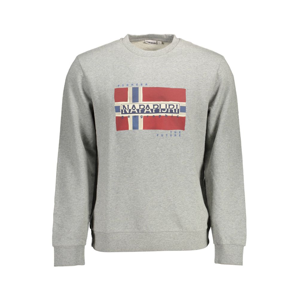 Pull en coton gris pour homme Napapijri