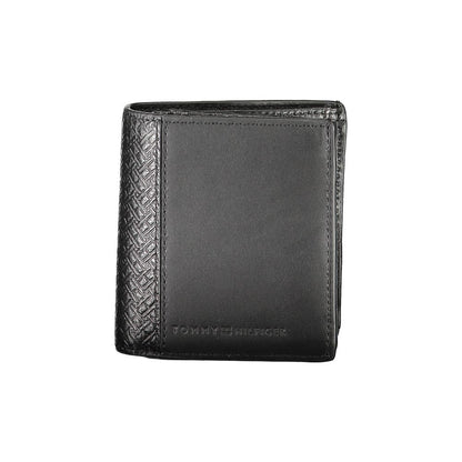 Portefeuille homme en cuir noir Tommy Hilfiger