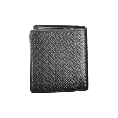 Portefeuille homme en cuir noir Tommy Hilfiger
