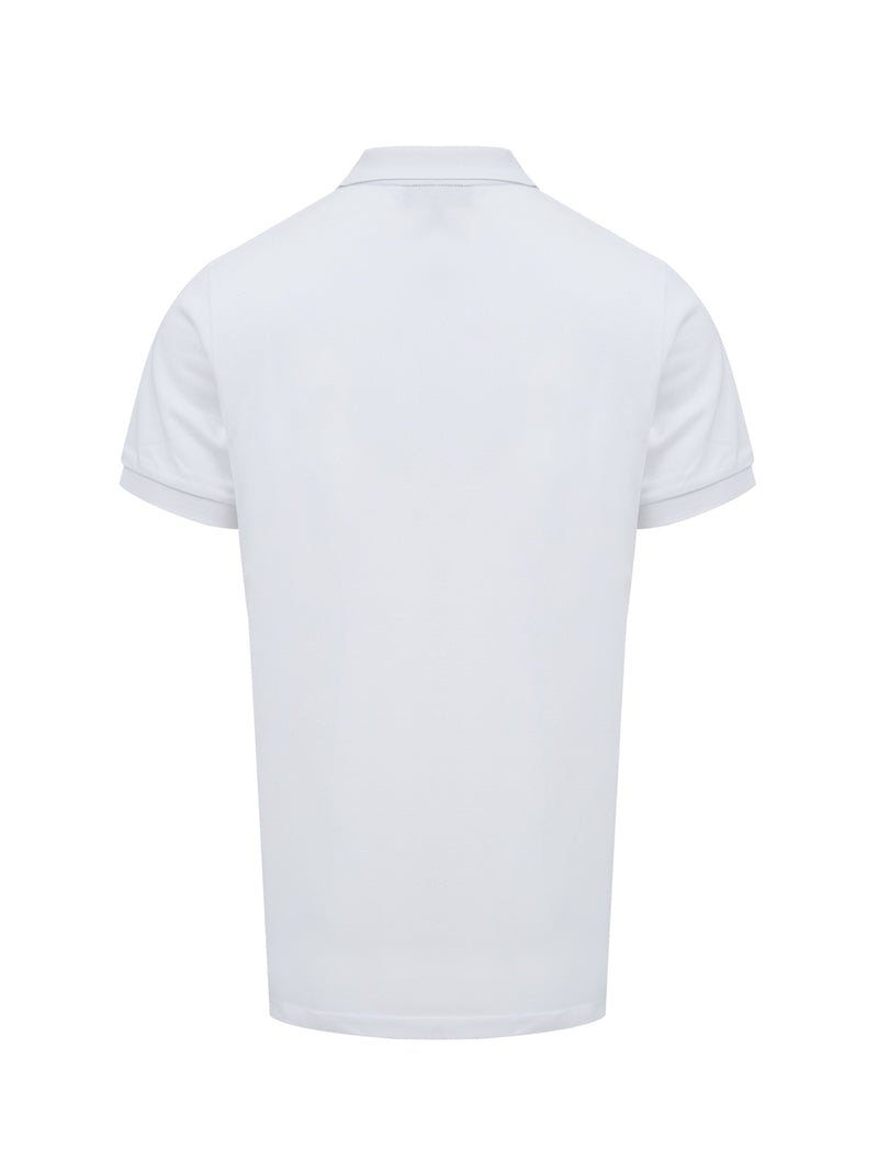Burberry White Cotton Collared Polo Shirt - Short Sleeve