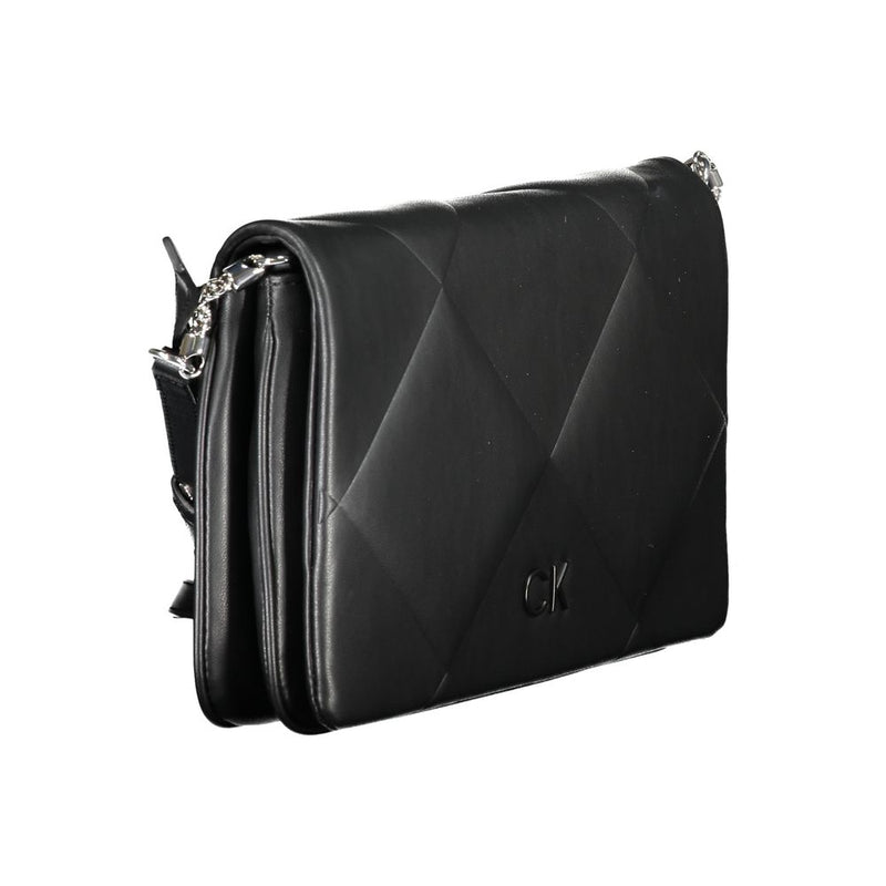 Calvin Klein Black Cotton Handbag - Élégante et Fonctionnelle