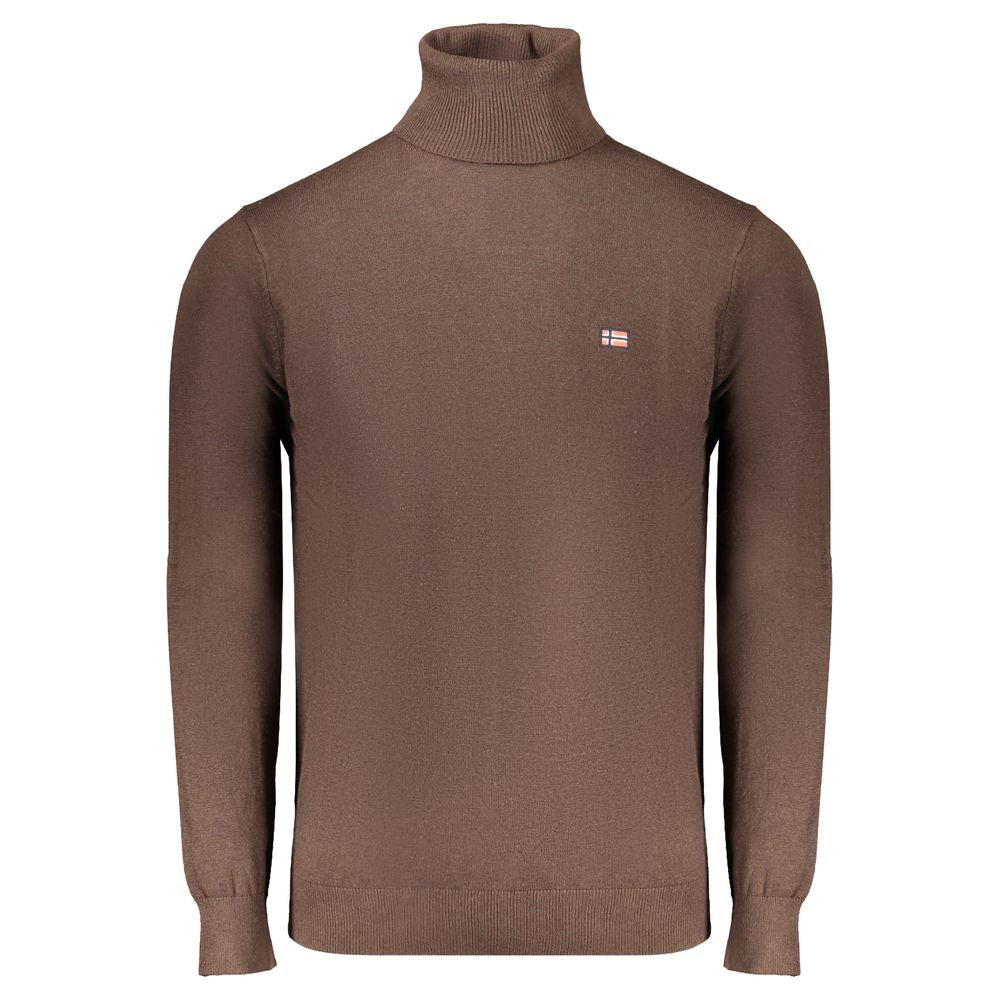 Pull en polyester brun, Norvège, 1963