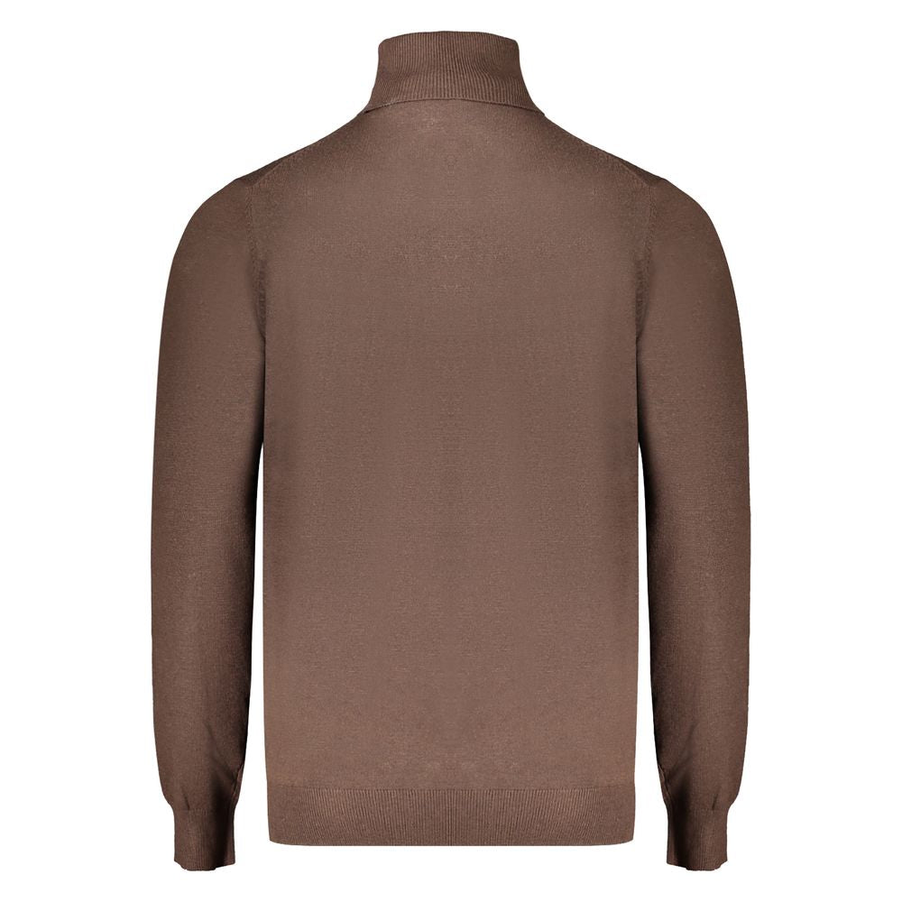 Pull en polyester brun, Norvège, 1963