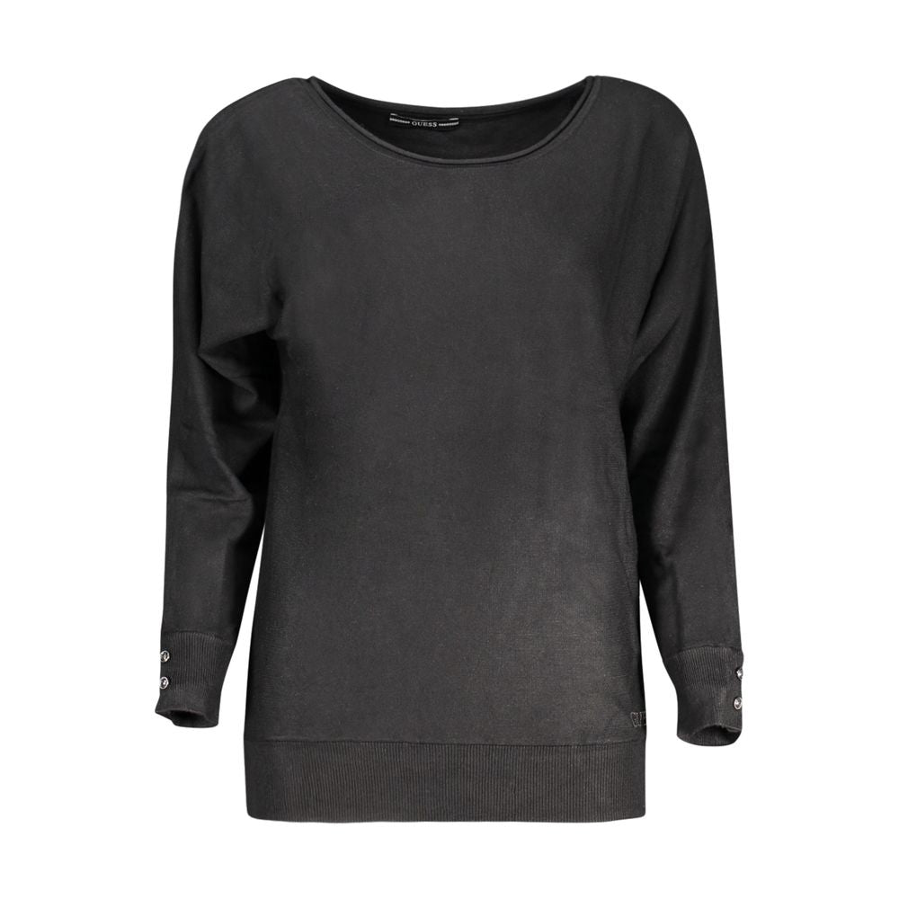 Guess Jeans Pull Viscose Noir - Élégant et Confortable