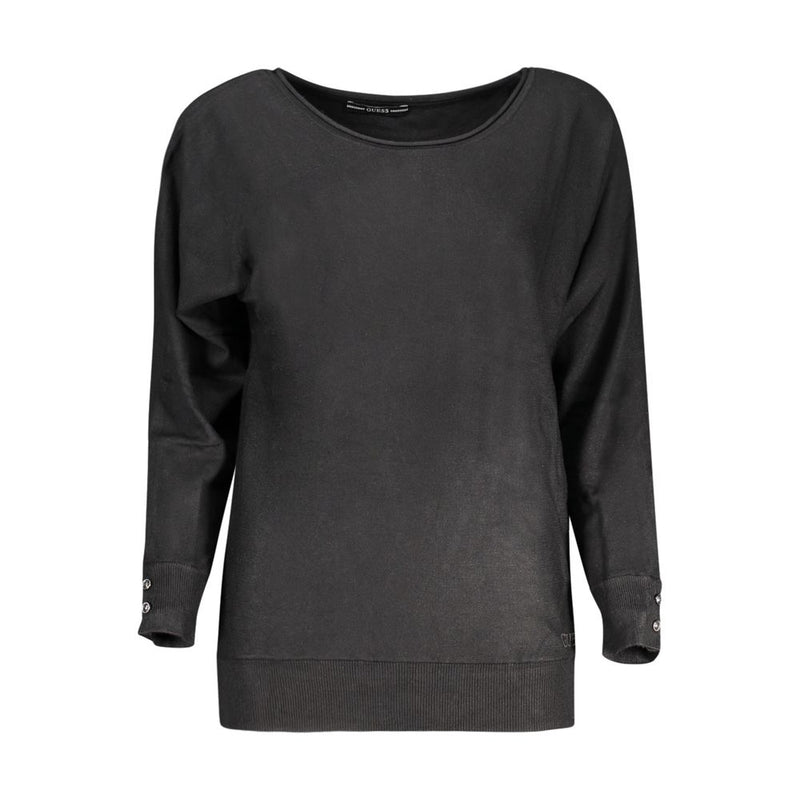 Guess Jeans Pull Viscose Noir - Élégant et Confortable