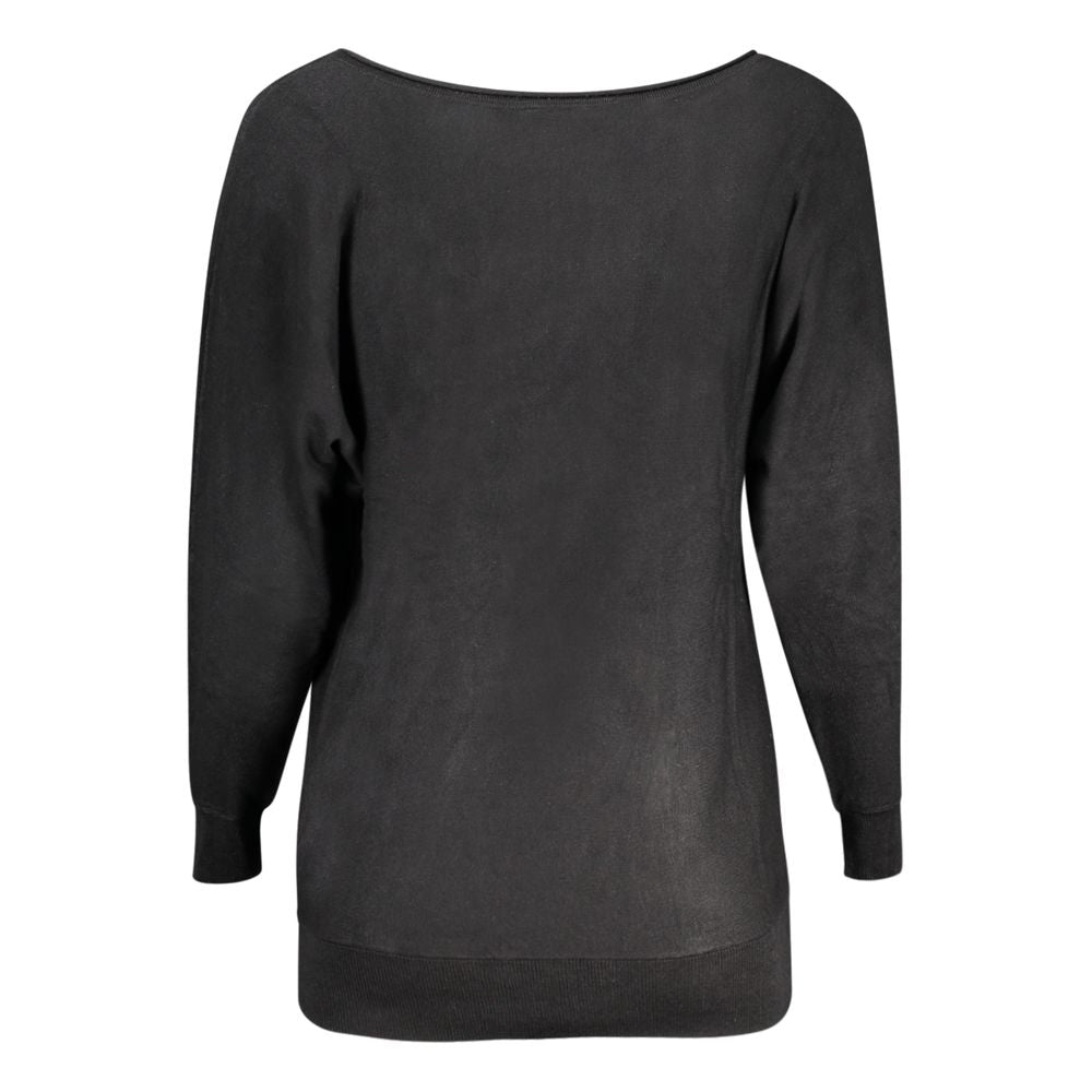 Guess Jeans Pull Viscose Noir - Élégant et Confortable