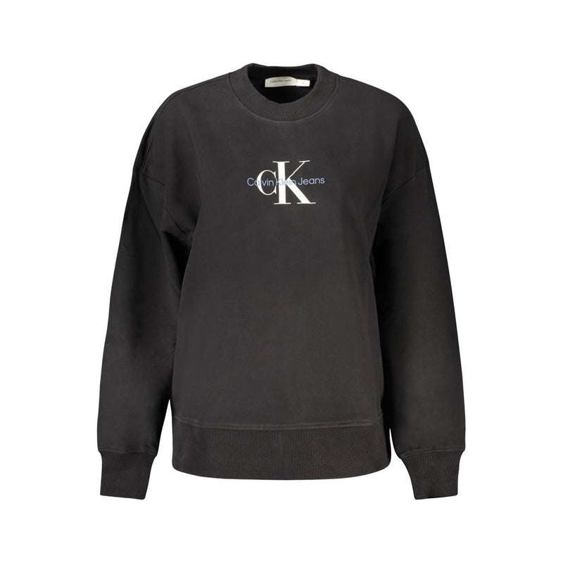 Calvin Klein Black Cotton Women Sweater - Chic & Comfortable