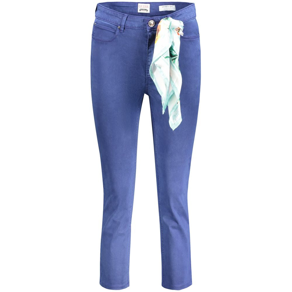Guess Jeans Blue Cotton Women's Skinny Jean - Flattering Fit