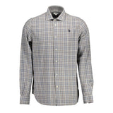 Chemise homme en coton marron US POLO ASSN.