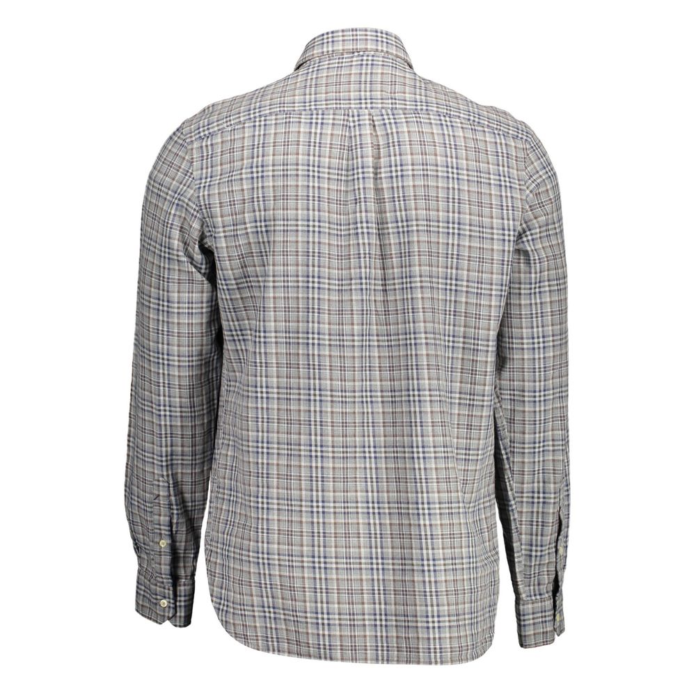 Chemise homme en coton marron US POLO ASSN.