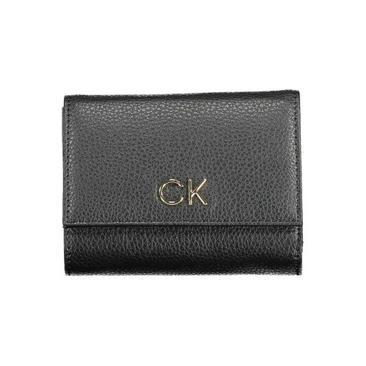 Calvin Klein Black Polyethylene Women's Wallet - Stylish & Secure