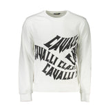Pull en coton blanc Cavalli Class pour homme