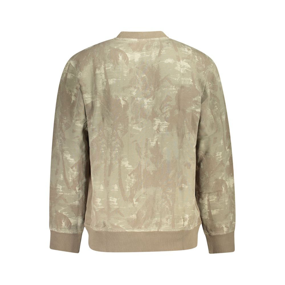 Hugo Boss Brown Cotton Men Sweater