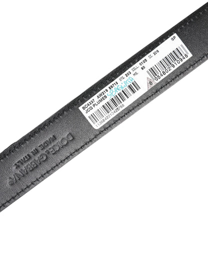 Dolce & Gabbana Multicolor Jacquard Leren Metalen Gesp Riem