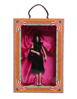 Dolce & Gabbana Black Dress Ceramic Porcelain Fashion Leather Dolls