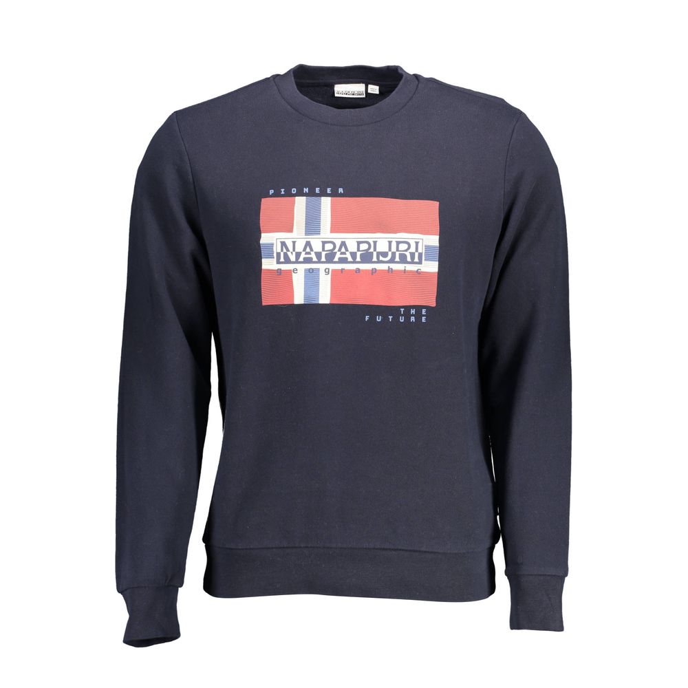 Pull en coton bleu Napapijri pour homme