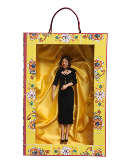 Dolce & Gabbana Zwarte Jurk Keramiek Porselein Mode Leer Sicilië Poppen