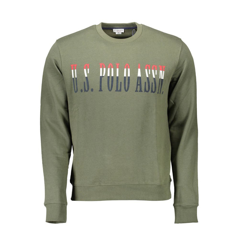 US POLO ASSN. Groene katoenen herensweater