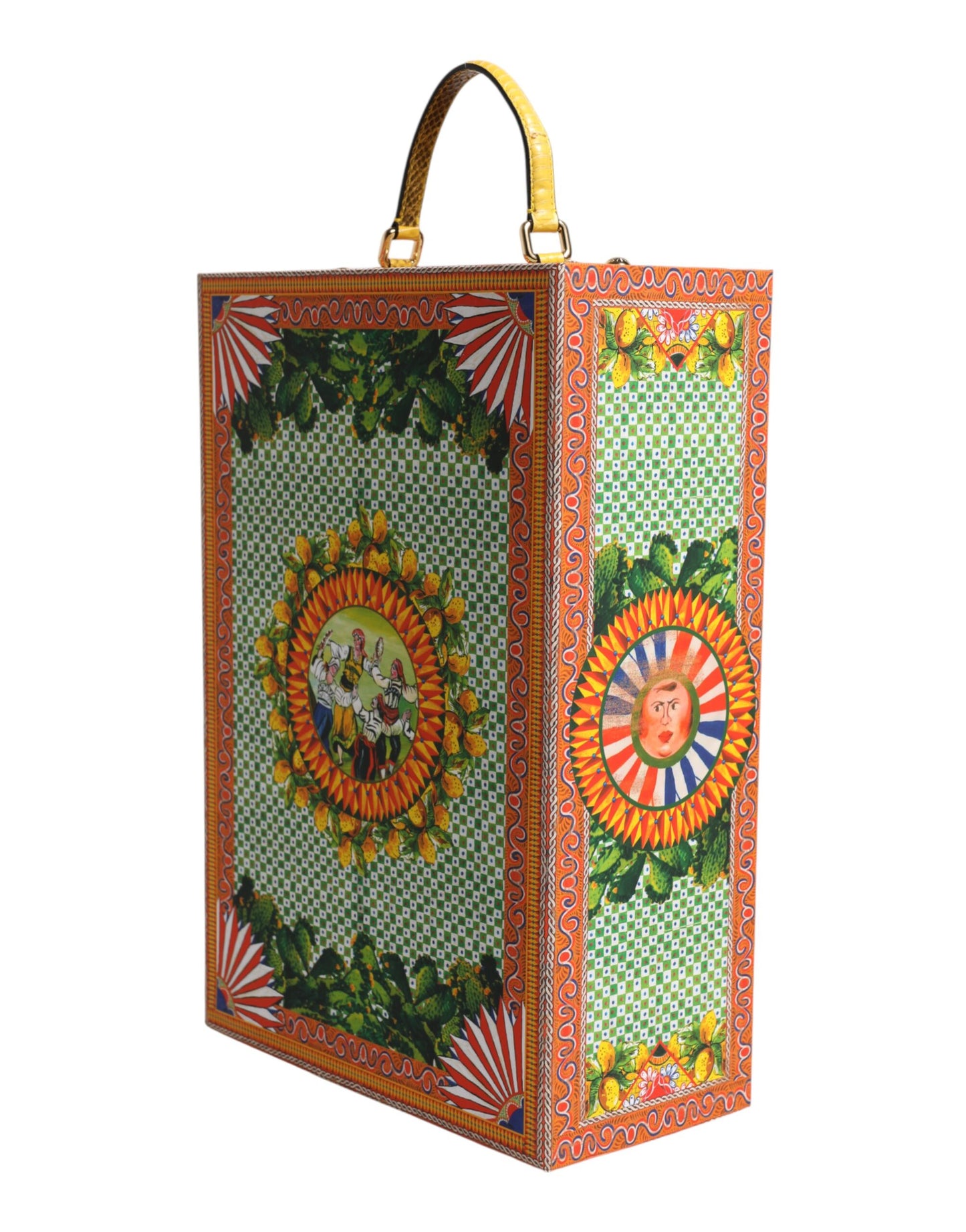 Dolce & Gabbana Rode Jurk Keramiek Porselein Modedoos Leer Sicilië Poppen