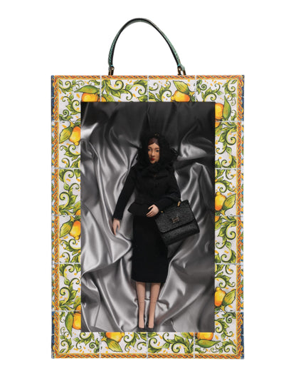 Dolce & Gabbana Zwarte Jurk Keramiek Porselein Mode Leer Sicilië Poppen