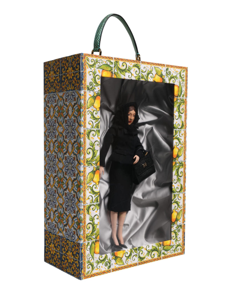 Poupée en Porcelaine et Cuir Dolce & Gabbana - Robe Noire