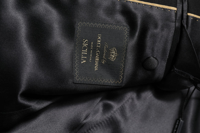 Dolce &amp; Gabbana SICILIA, blazer noir à strass.