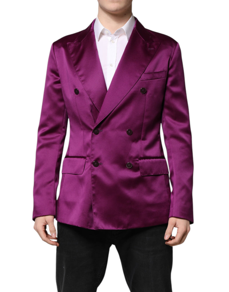 Dolce &amp; Gabbana - Veste de costume homme violette à double boutonnage