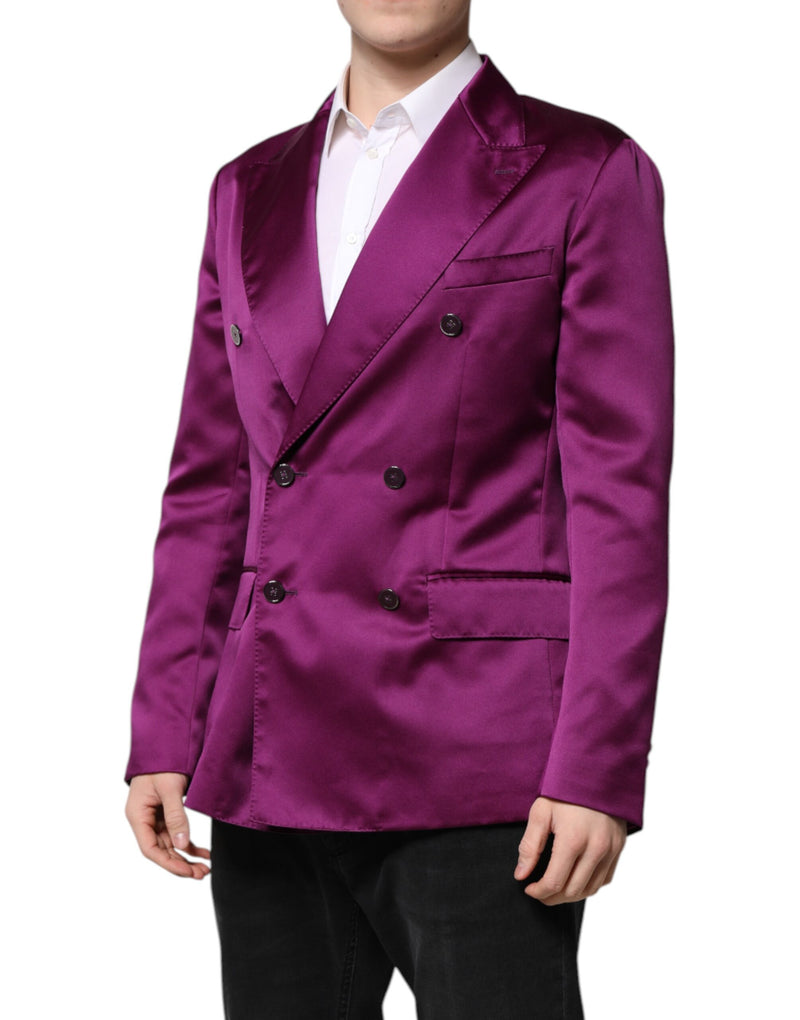 Dolce &amp; Gabbana - Veste de costume homme violette à double boutonnage