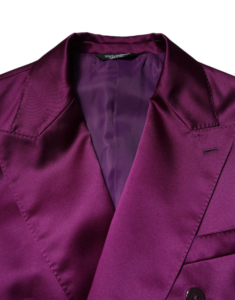 Dolce &amp; Gabbana - Veste de costume homme violette à double boutonnage