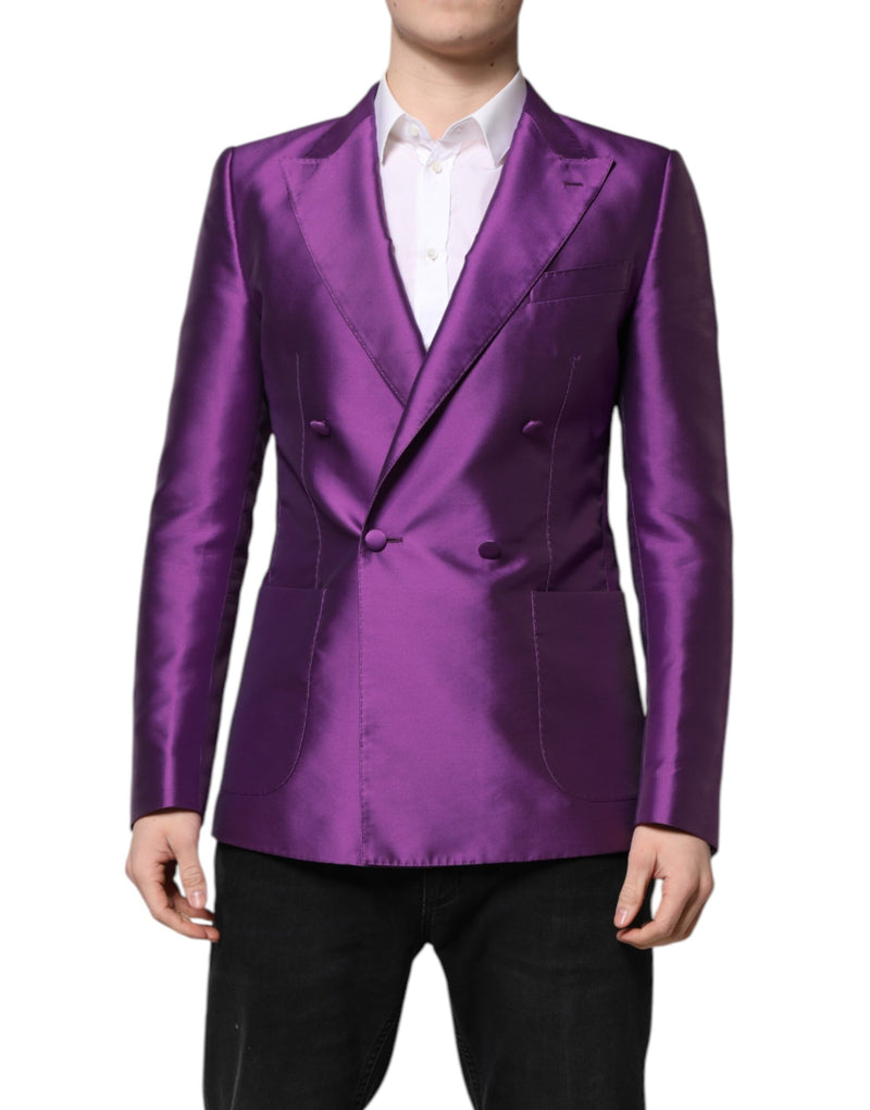 Dolce &amp; Gabbana - Veste de costume homme violette à double boutonnage