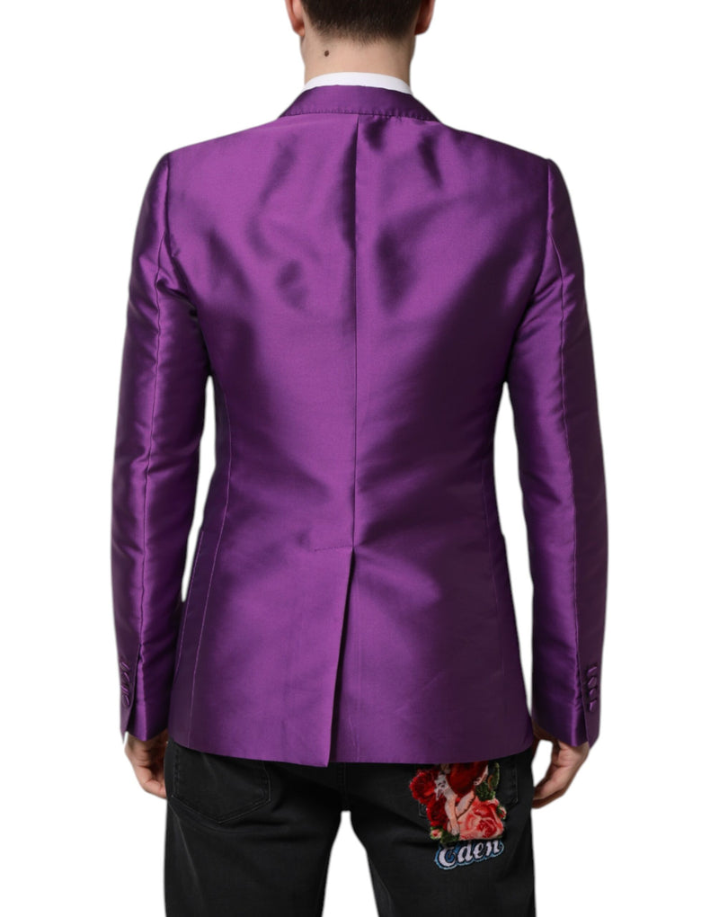 Dolce &amp; Gabbana - Veste de costume homme violette à double boutonnage