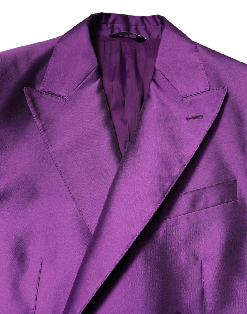 Dolce &amp; Gabbana - Veste de costume homme violette à double boutonnage