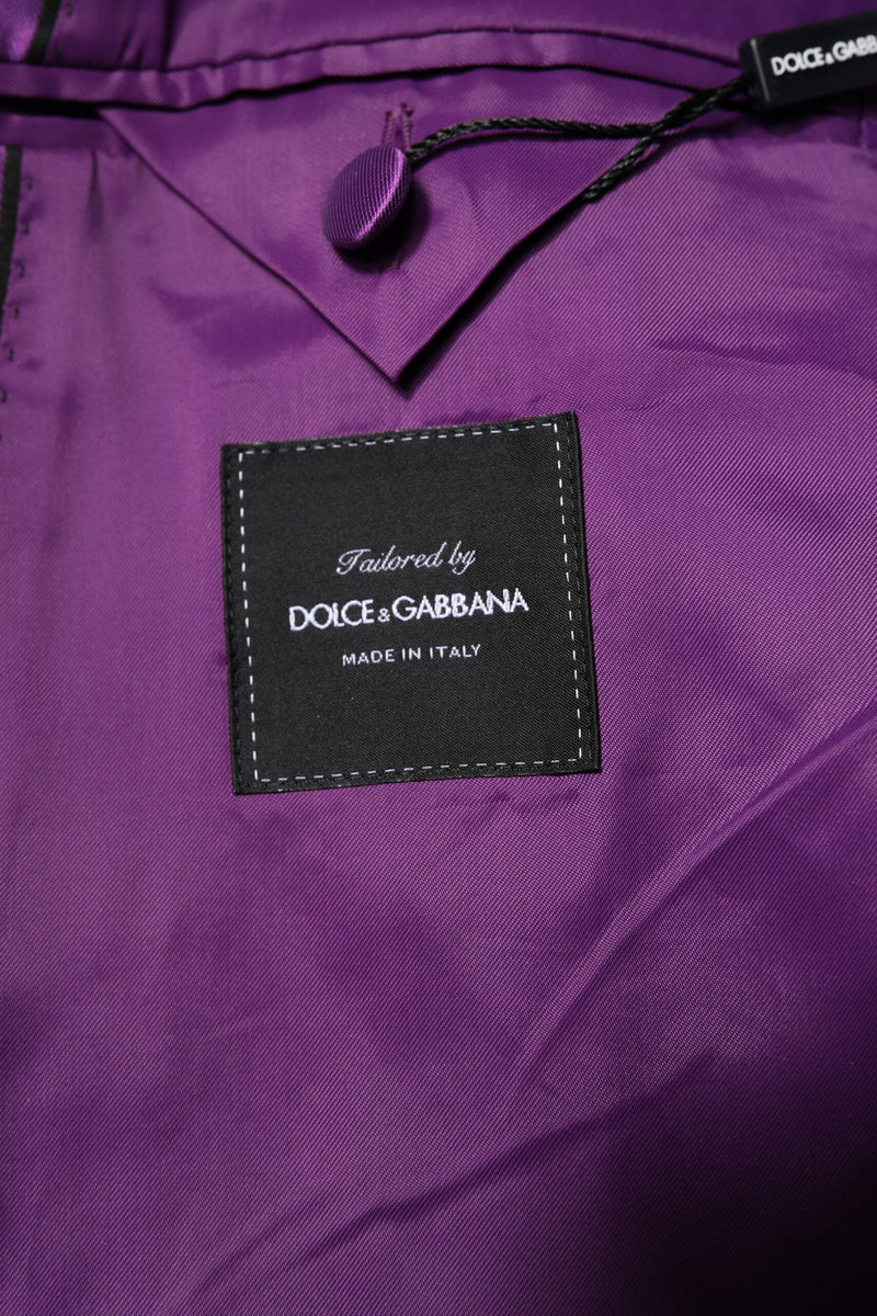 Dolce &amp; Gabbana - Veste de costume homme violette à double boutonnage